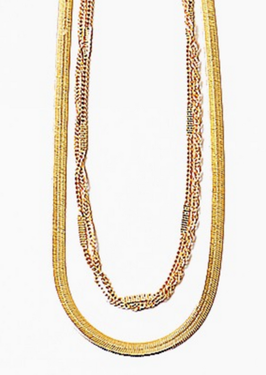 Multi Layer Python Chain Necklace