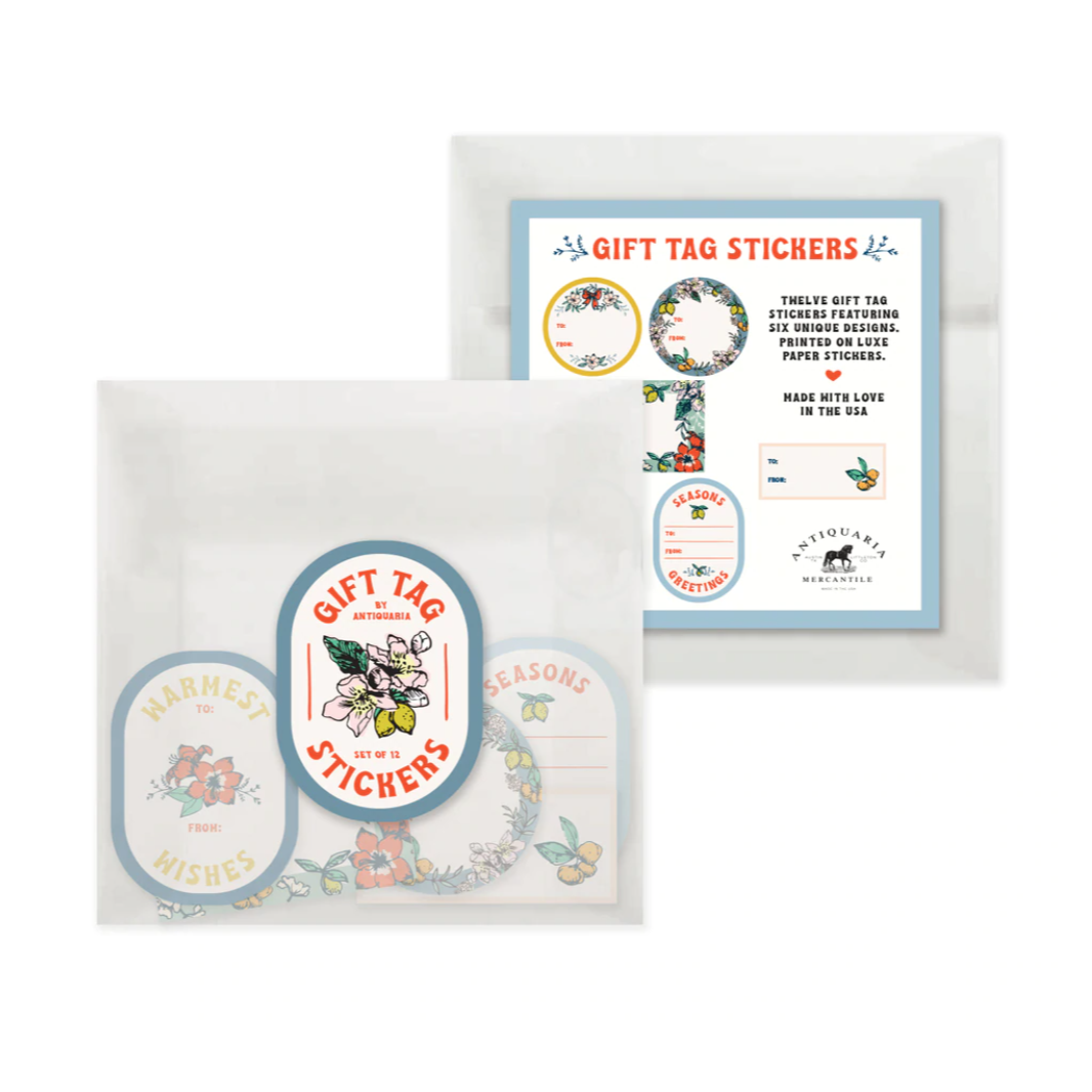 Gift Tag Stickers | Winter Citrus