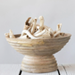 Mango Wood Footed Bowl