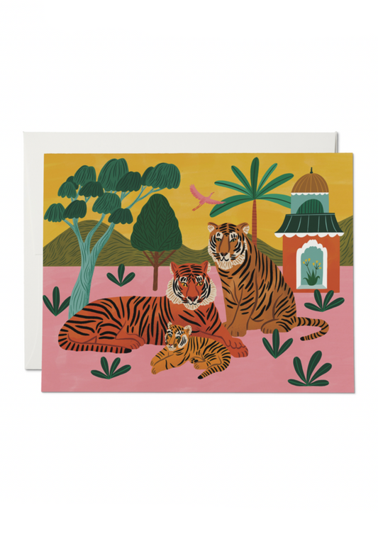 Tiger Family Baby Card