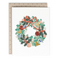 Blue Bird Wreath Holiday Card