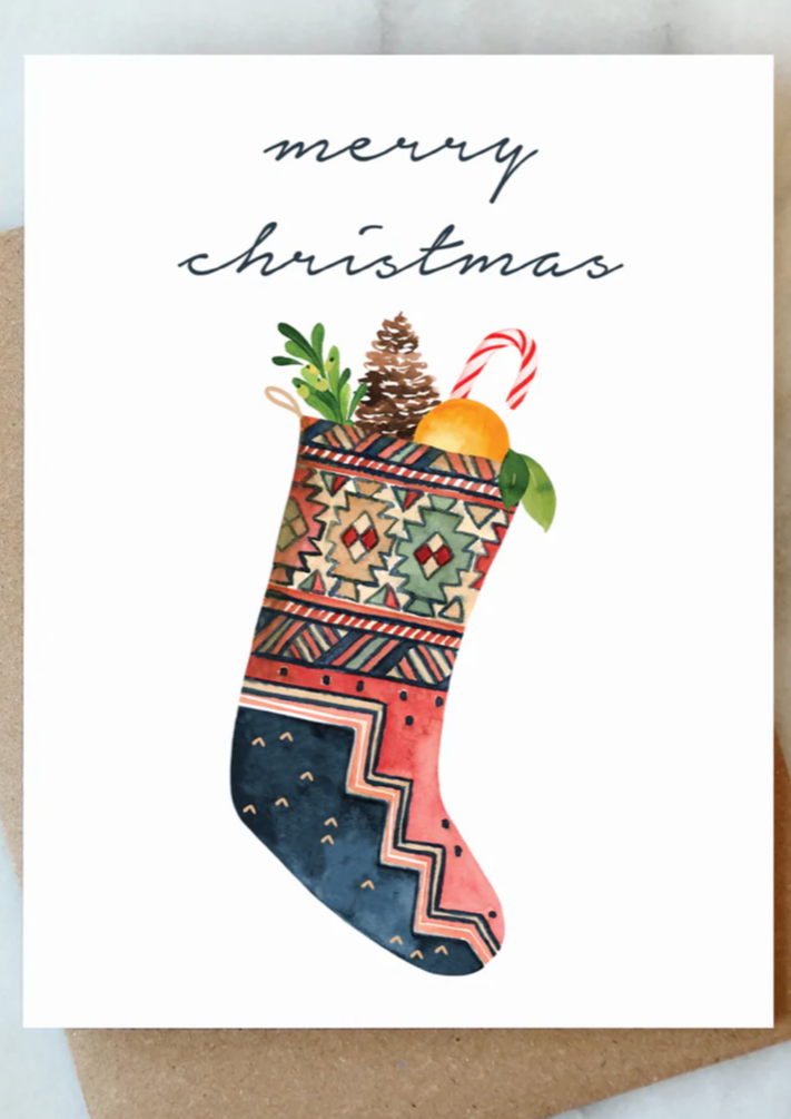 Merry Christmas Stocking Card