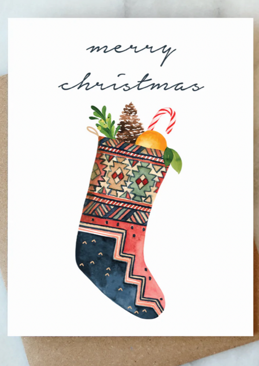 Merry Christmas Stocking Card