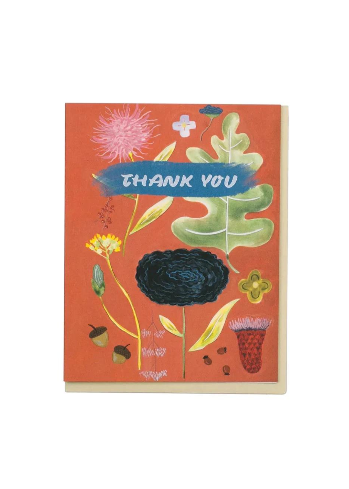 Fall Floral Thank You Card