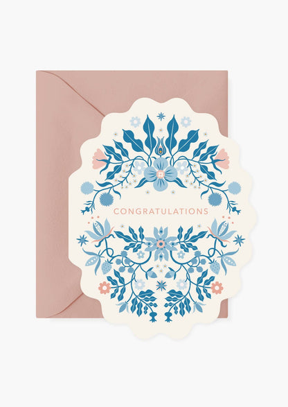 Folk Congratulations Card