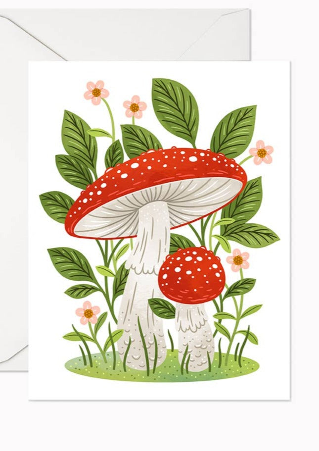 Fly Agaric Mushrooms Card