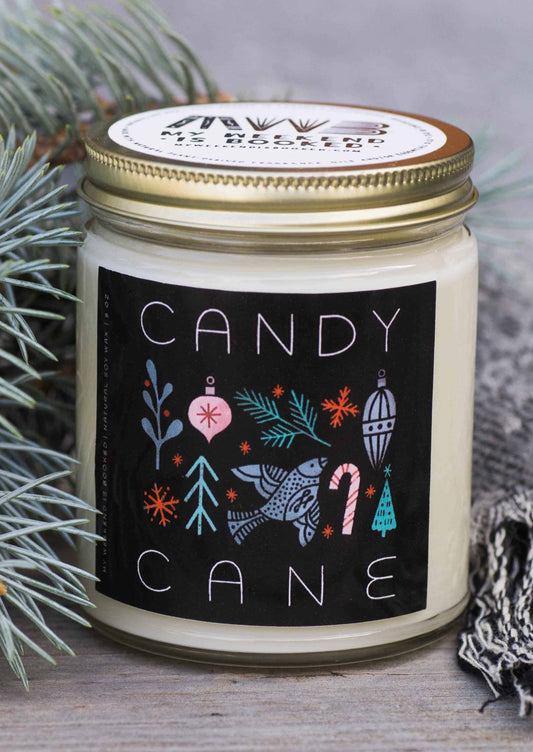 Candy Cane Candle