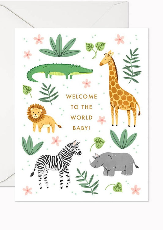 Safari Baby Card