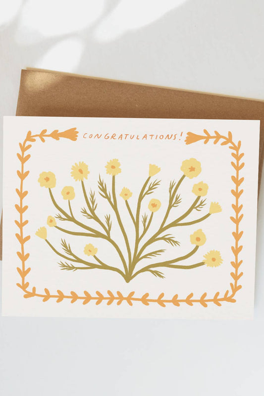 Camomile Congratulations Card