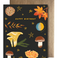 HBD Fall Mushrooms Card
