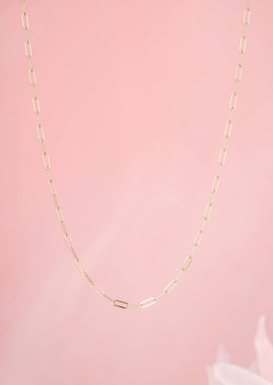 Paperclip Chain Link Necklace