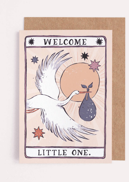 Stork Tarot Baby Card