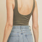 Double Scoop Tank | Olive